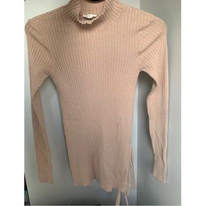 ✨COTTON CANDY LA COMFY LONG SLEEVE MOCK-NECK RIBBED DRESS - SIZE: S/M